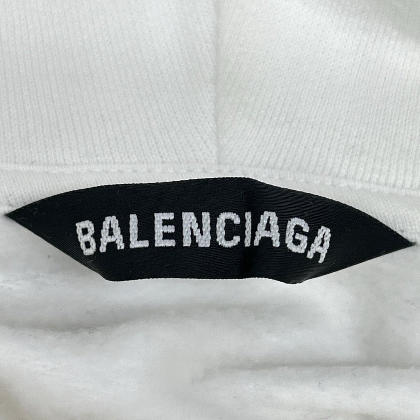 BALENCIAGA 巴黎世家 570811 白色标志连帽衫 上衣