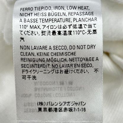 BALENCIAGA Balenciaga 570811 White Logo Hoodie Top
