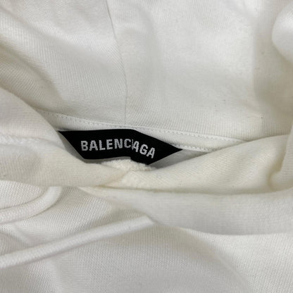 BALENCIAGA 巴黎世家 570811 白色标志连帽衫 上衣