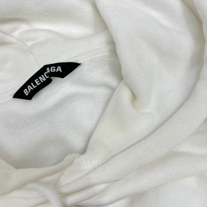 BALENCIAGA 巴黎世家 570811 白色标志连帽衫 上衣