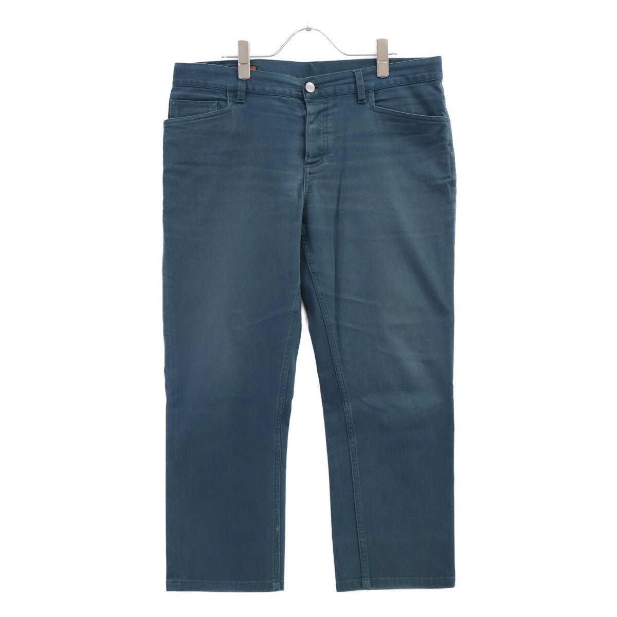 HERMES エルメス セリエ釦 グリーン デニムパンツ ボトムス