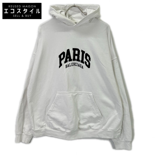 BALENCIAGA 巴黎世家 674986 PARIS刺绣套头连帽衫 上衣