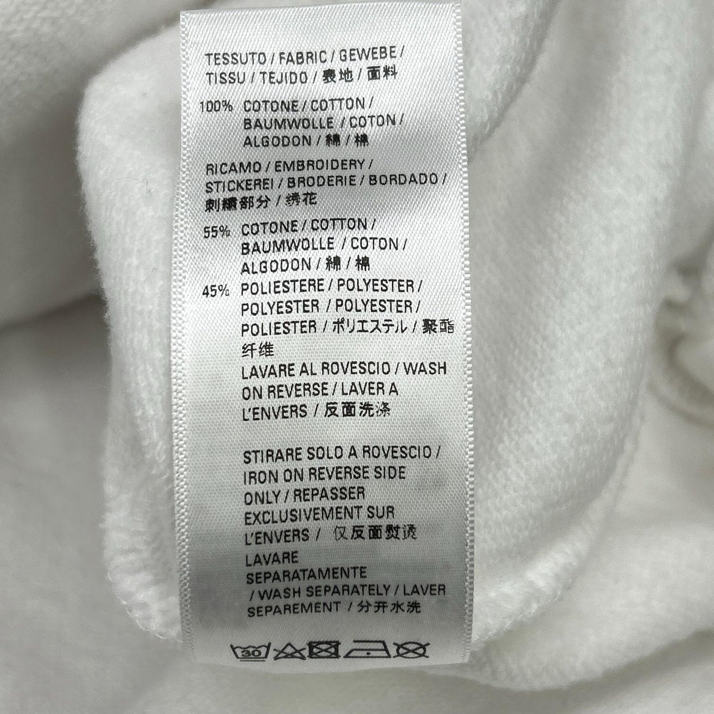 BALENCIAGA 674986 Paris Embroidered Pullover Hoodie Tops