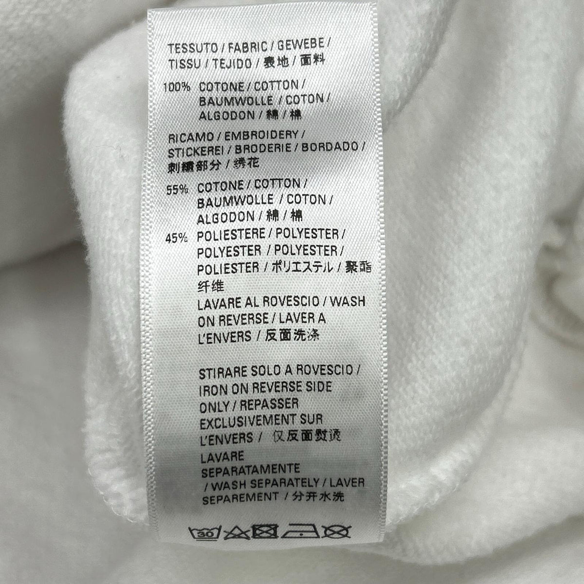 BALENCIAGA 674986 Paris Embroidered Pullover Hoodie Tops
