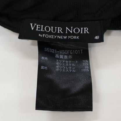 VELOUR NOIR by FOXEY NEWYORK ベロアノワール バイ フォクシーニューヨーク 35321VSOFG101T ベロア ワンピース ブラック ワンピース