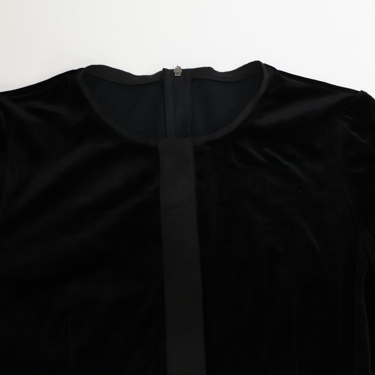 35321VSOFG101T Velour Dress Black Dress 40 Ladies