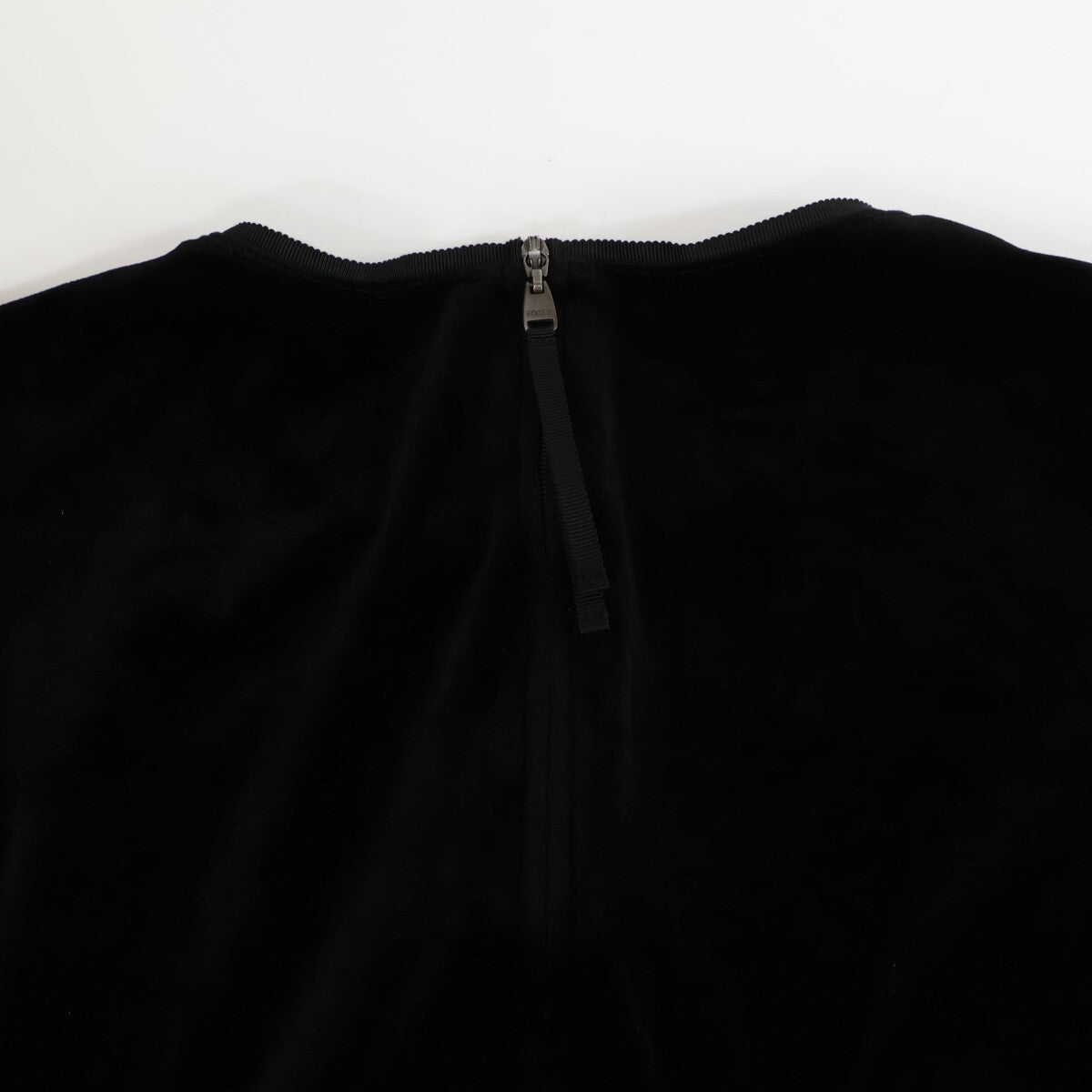 35321VSOFG101T Velour Dress Black Dress 40 Ladies