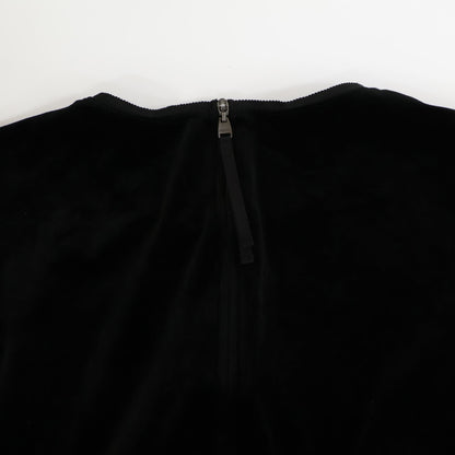 35321VSOFG101T Velour Dress Black Dress 40 Ladies
