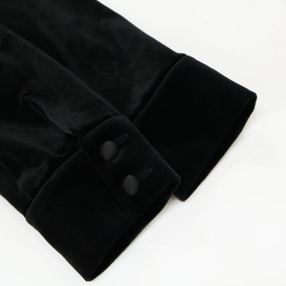 35321VSOFG101T Velour Dress Black Dress 40 Ladies