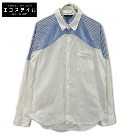 PC-B204 AD2008 White Striped Shirt Top M Men's