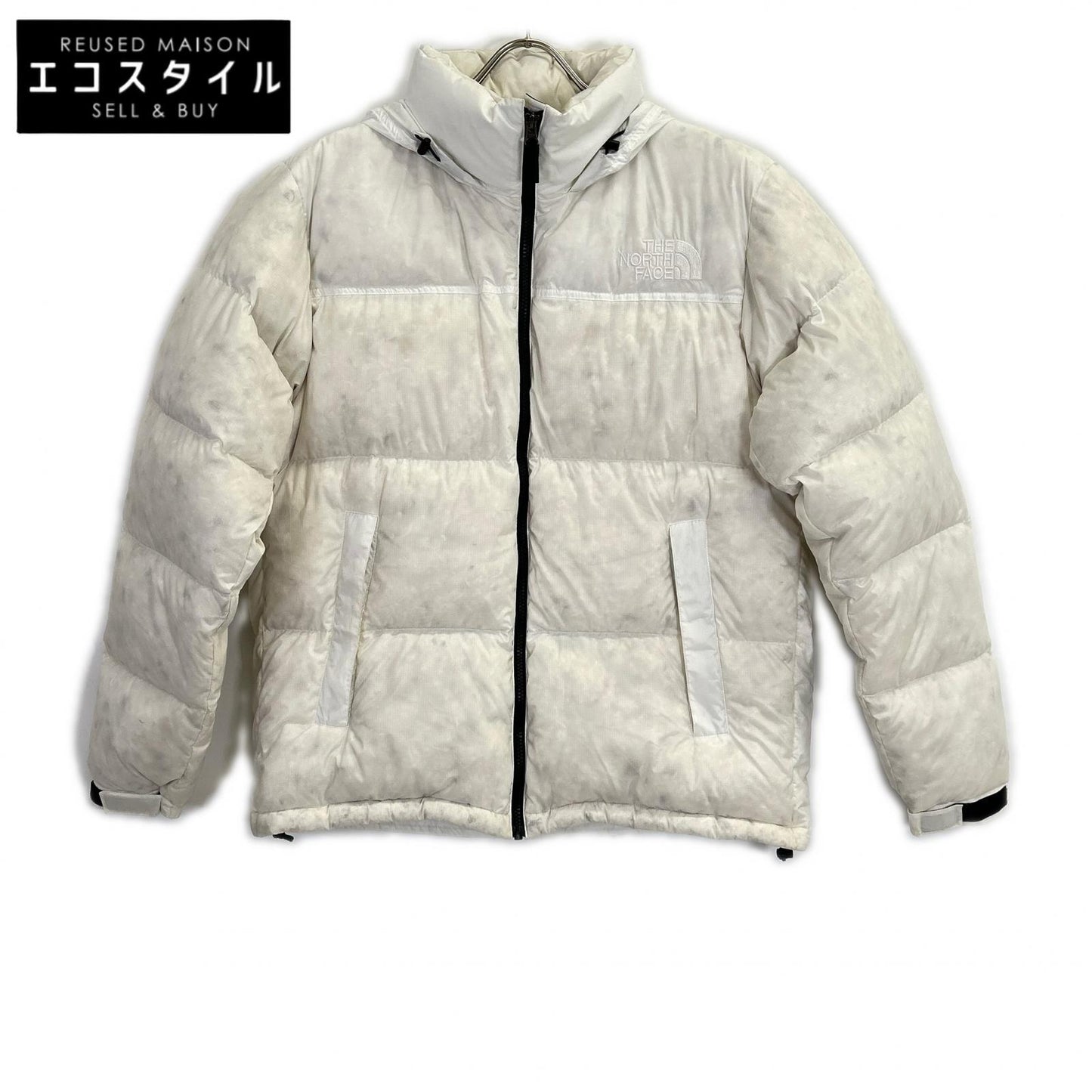 ND92236 Nuptse White Down Jacket L Men's