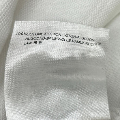 MONCLER White Logo Short Sleeve Polo Shirt