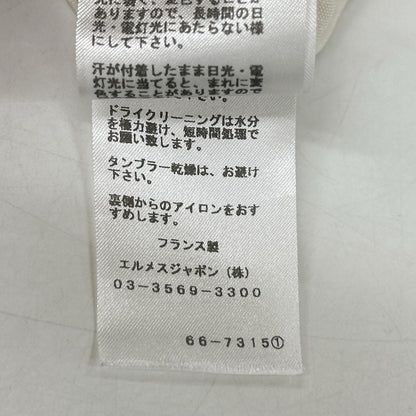 HERMES エルメス 66-7315 シルク セリエ釦 ノースリーブワンピース ワンピース