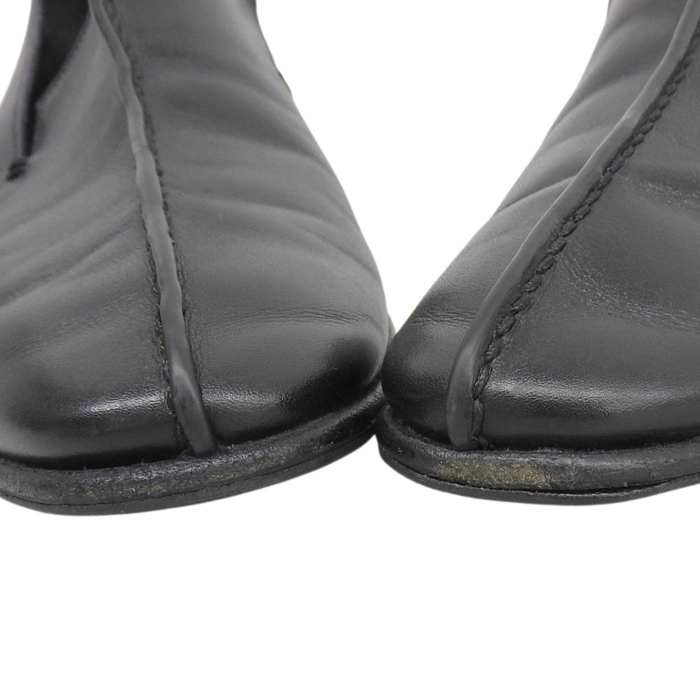 MANOLO BLAHNIK マノロブラニク レザー ローファー シューズ メンズ ブラック 7 シューズ
