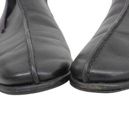 MANOLO BLAHNIK マノロブラニク レザー ローファー シューズ メンズ ブラック 7 シューズ
