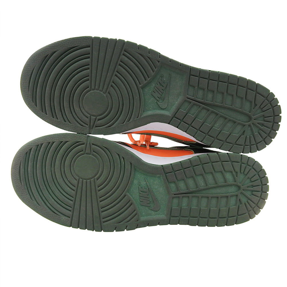 美品 DUNK LOW RETRO 扣篮迈阿密飓风队 皮革 男款 运动鞋 绿色 橙色 28cm 运动鞋 10(US) 男款