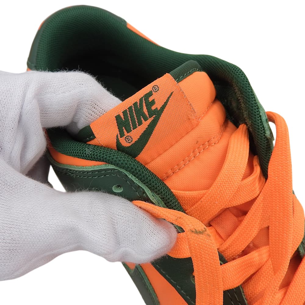 美品 DUNK LOW RETRO 扣篮迈阿密飓风队 皮革 男款 运动鞋 绿色 橙色 28cm 运动鞋 10(US) 男款
