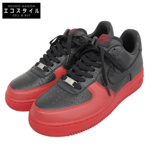 NIKE ナイキ 美品 Air Force 1 Low AJ12 Black/Varsity Red シューズ メンズ ブラック×レッド 26cm 318274 001 シューズ