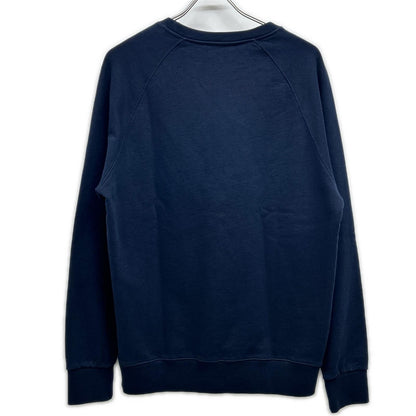 NAVY FRONT PRINT SWEAT TOP L Men's