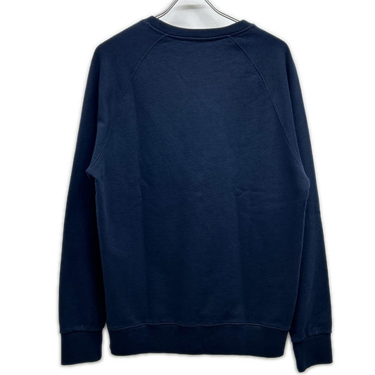 NAVY FRONT PRINT SWEAT TOP L Men's
