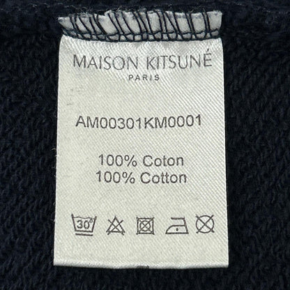 NAVY FRONT PRINT SWEAT TOP L Men's