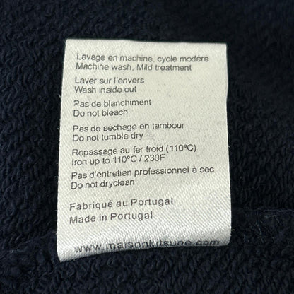 NAVY FRONT PRINT SWEAT TOP L Men's