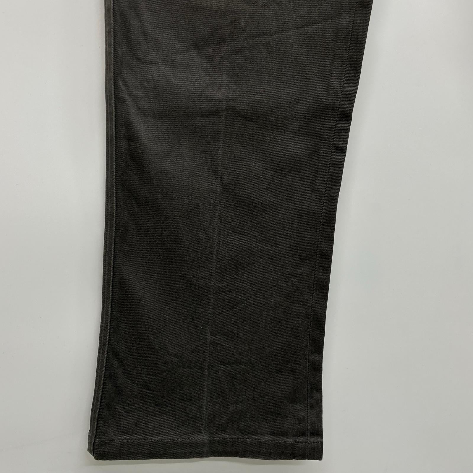 Gray Cotton Chino Straight-Leg Pants Bottoms 48 Men's