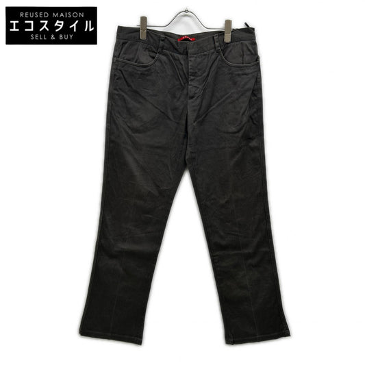 Gray Cotton Chino Straight-Leg Pants Bottoms 48 Men's