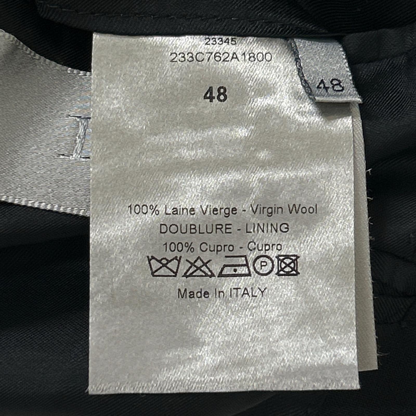 Dior HOMME ディオールオム クラシックナローラペルテーラードジャケット ブラック 233C762A1800 ジャケット