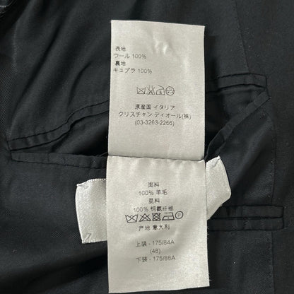 Dior HOMME ディオールオム クラシックナローラペルテーラードジャケット ブラック 233C762A1800 ジャケット