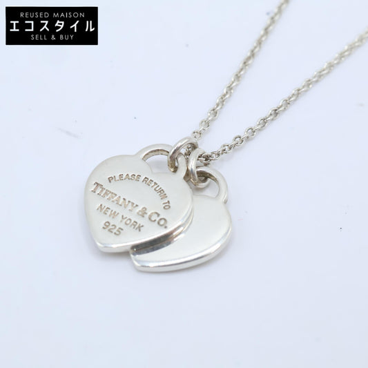 ﾘﾀｰﾝﾄｩﾃｨﾌｧﾆｰ ﾀﾞﾌﾞﾙﾊｰﾄﾀｸﾞ ﾈｯｸﾚｽ 925 ネックレス レディース