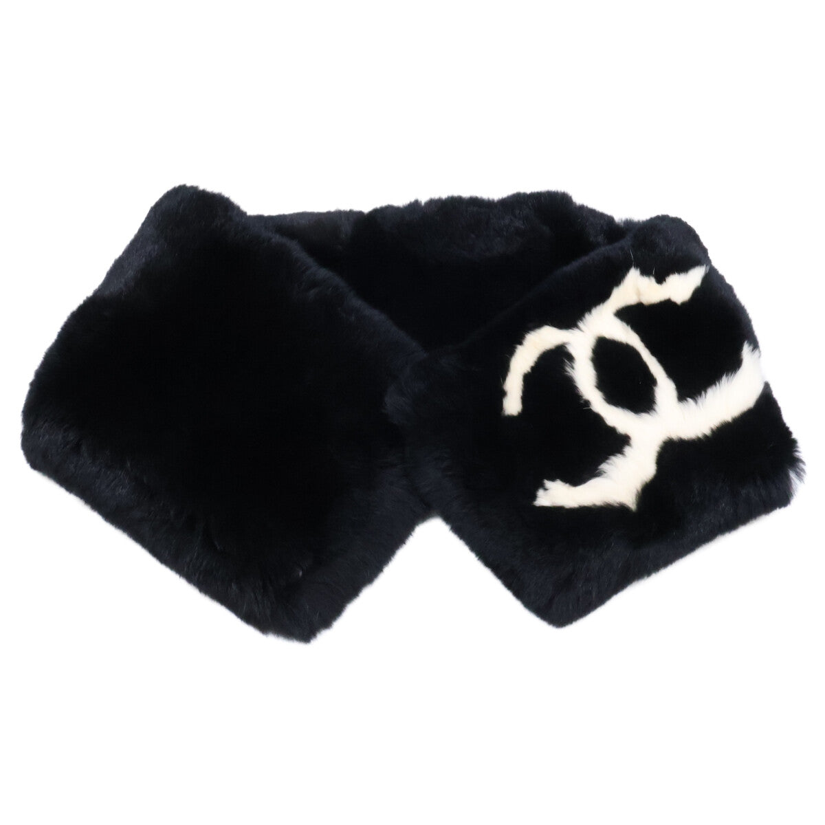 CHANEL シャネル ココマーク ラパン ラビットファー ティペット マフラー