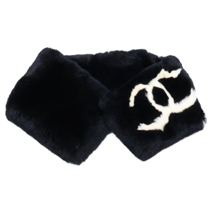 Coco Mark Rabbit Fur Tippet Scarf for Women