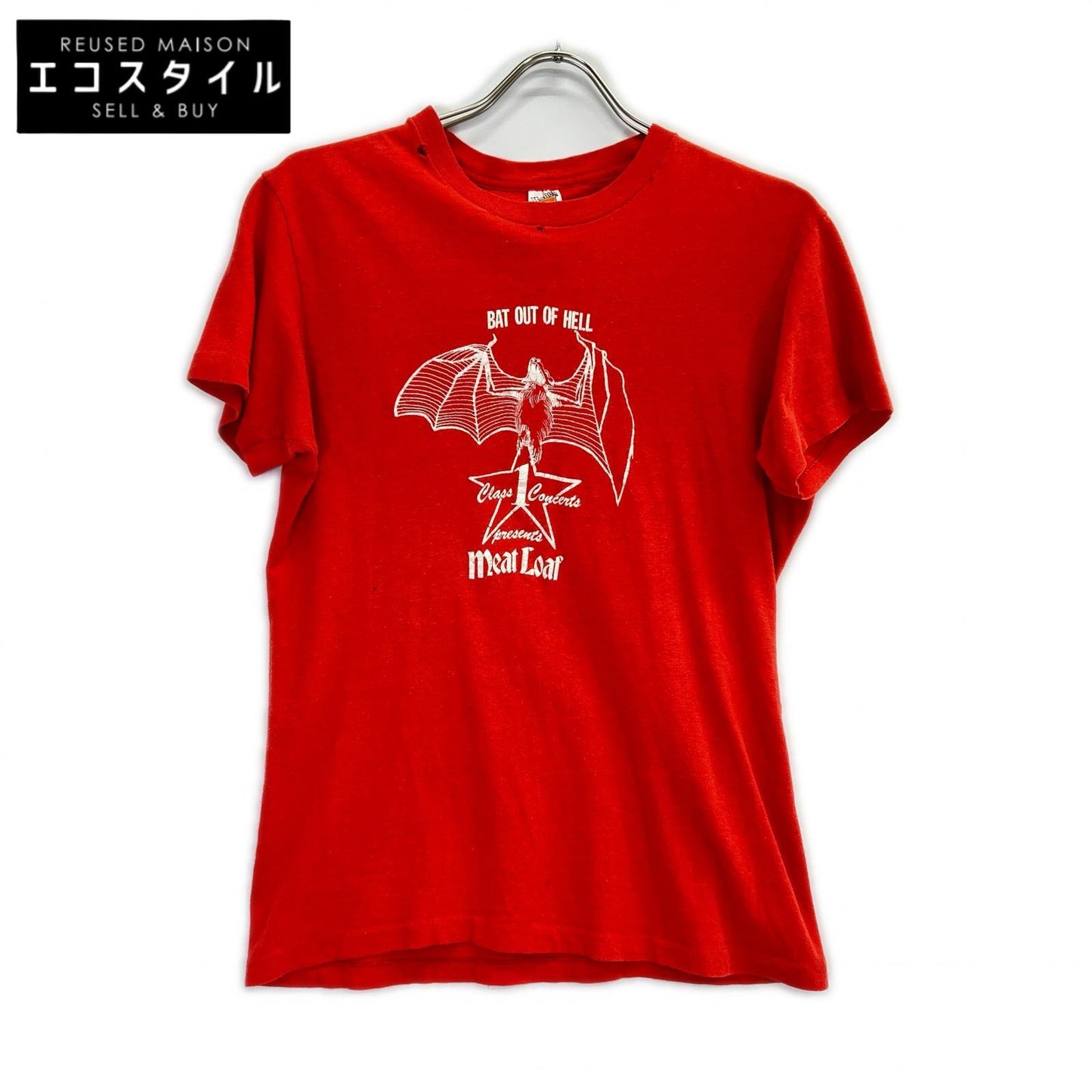 Hanes ヘインズ 80s meat loaf bat out of hell Tシャツ トップス