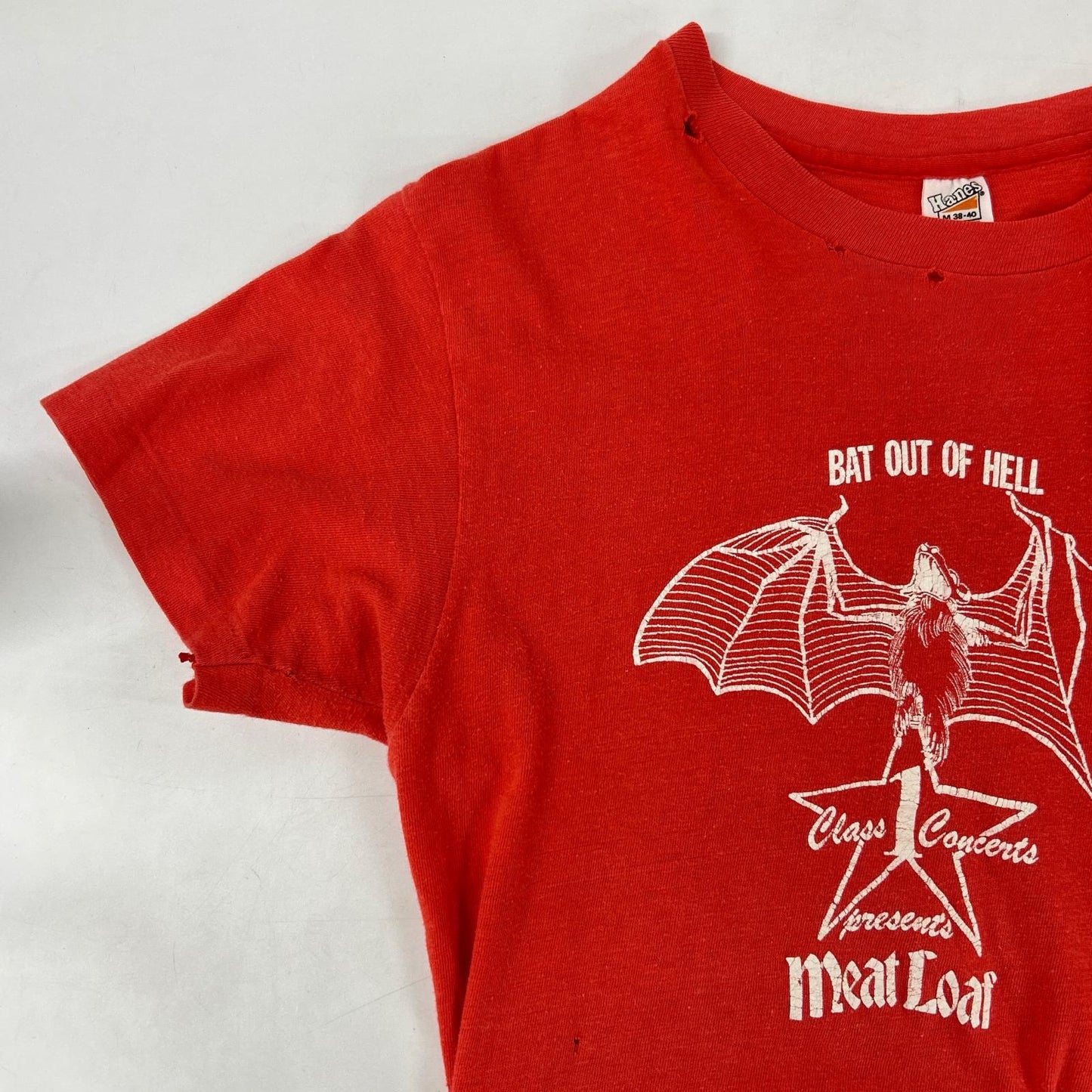 Hanes ヘインズ 80s meat loaf bat out of hell Tシャツ トップス