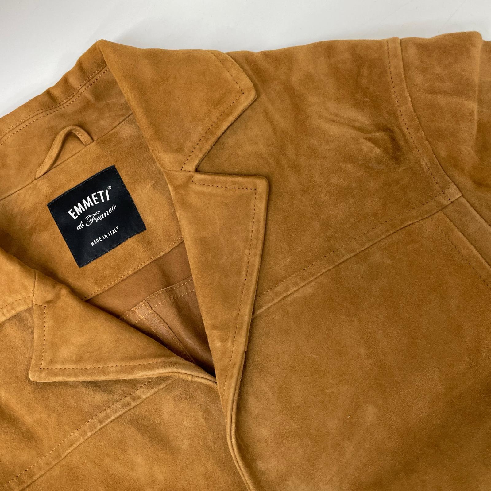 EMMETI エンメティー ブラウン スエード AMALFI ジャケット ジャケット