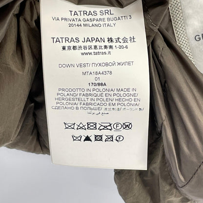 TATRAS 18SS MTA18A4378 Khaki Krone Down Vest