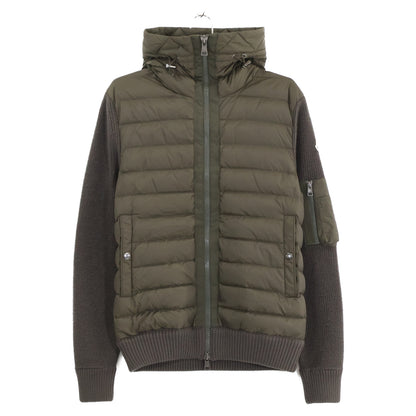 【美品】H20919850800 CARDIGAN 羽绒/针织拼接 连帽羽绒服 夹克 S 男士