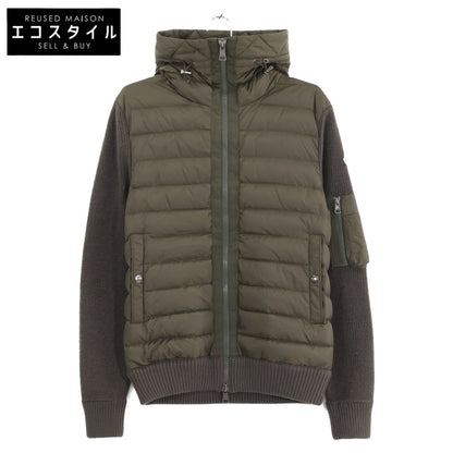 【美品】H20919850800 CARDIGAN 羽绒/针织拼接 连帽羽绒服 夹克 S 男士
