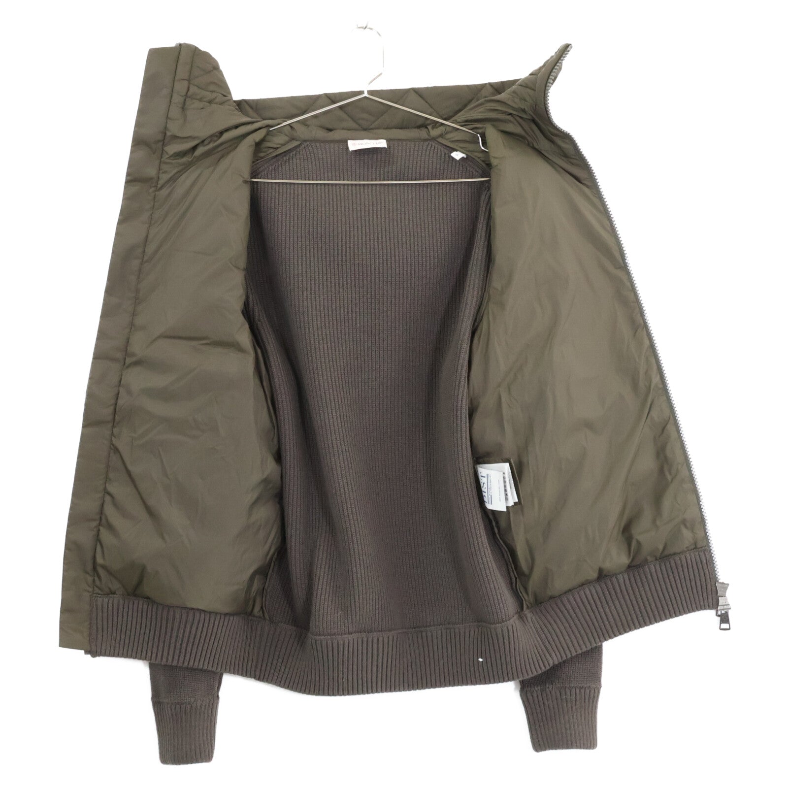 【美品】H20919850800 CARDIGAN 羽绒/针织拼接 连帽羽绒服 夹克 S 男士