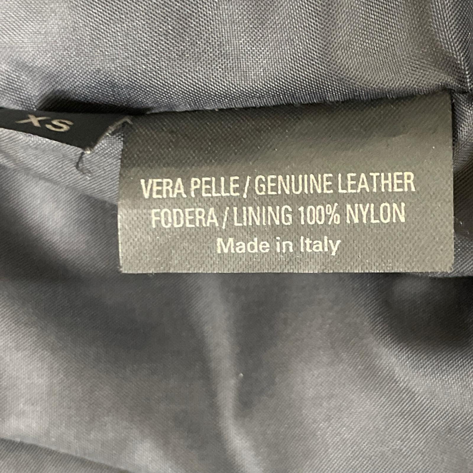 黑色绵羊皮单排扣机车夹克 男士