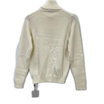 ZANONE 7ETJP4 White Wool Turtleneck Knit Top