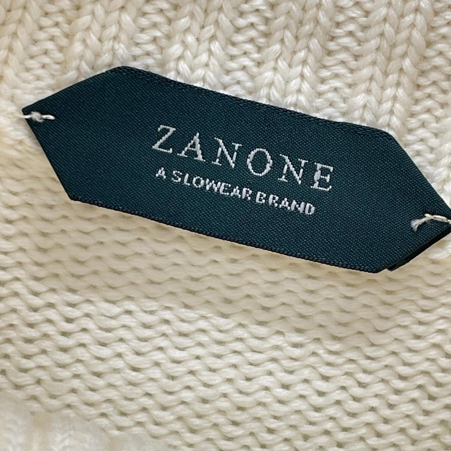ZANONE 7ETJP4 White Wool Turtleneck Knit Top