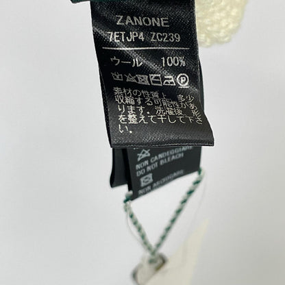 ZANONE 7ETJP4 White Wool Turtleneck Knit Top