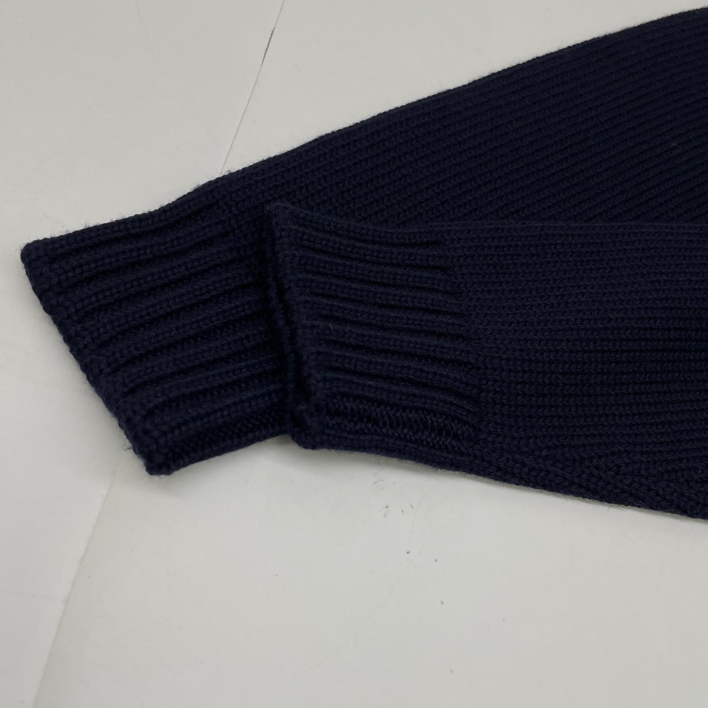 ZANONE Navy Wool Crew Neck Knit Top 44 Men's