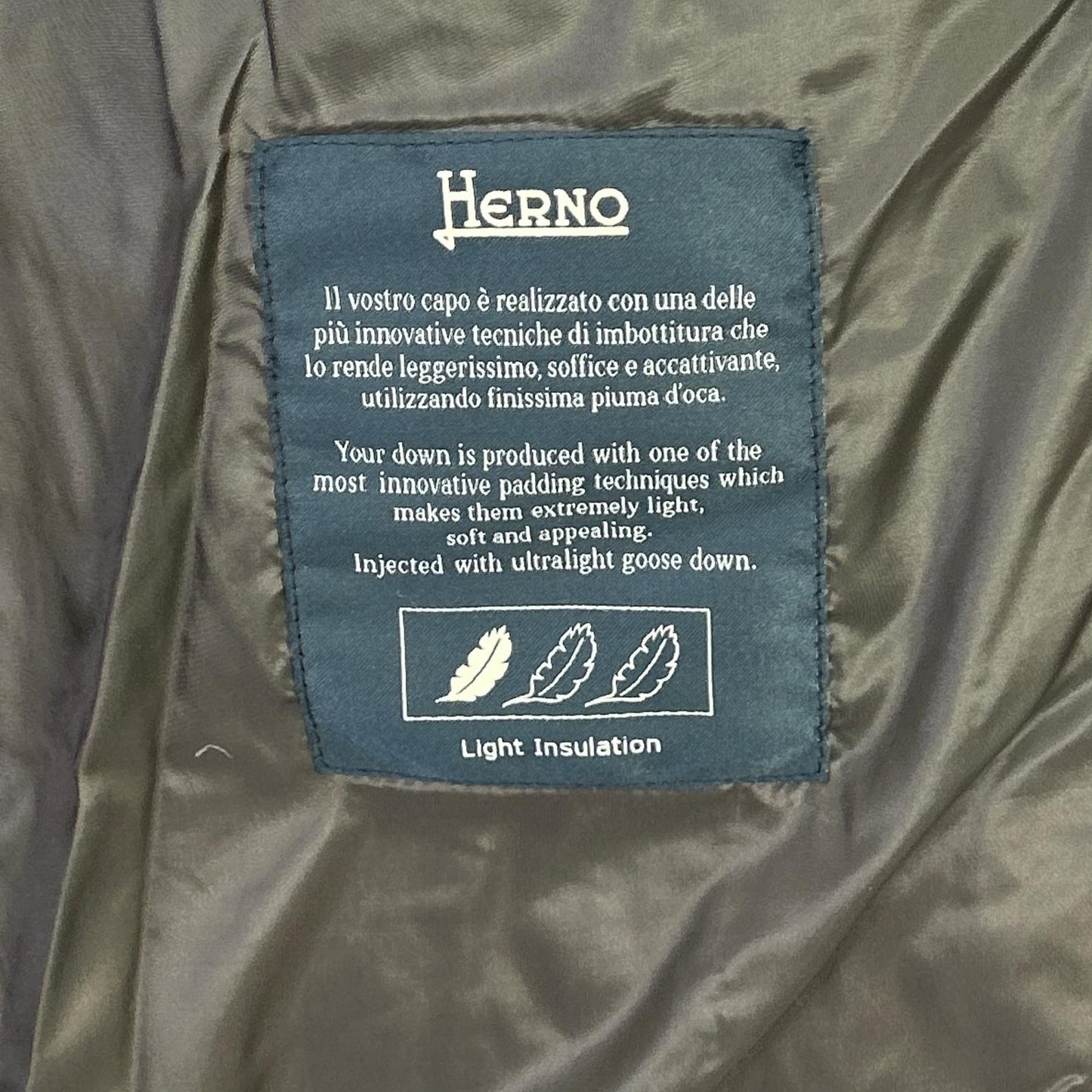 HERNO ヘルノ ブラウン ダブルブレスト ダウンベスト ベスト