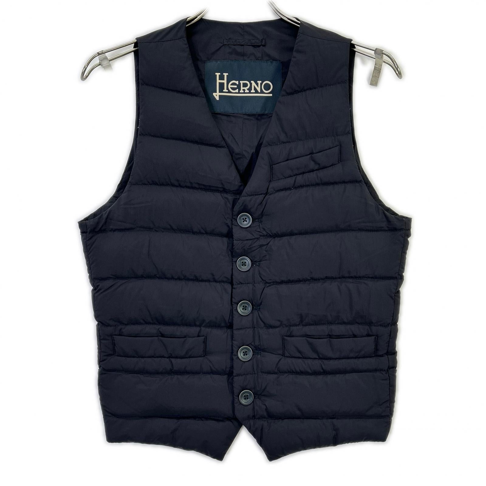 HERNO ヘルノ ブラック ライトダウン ベスト ベスト