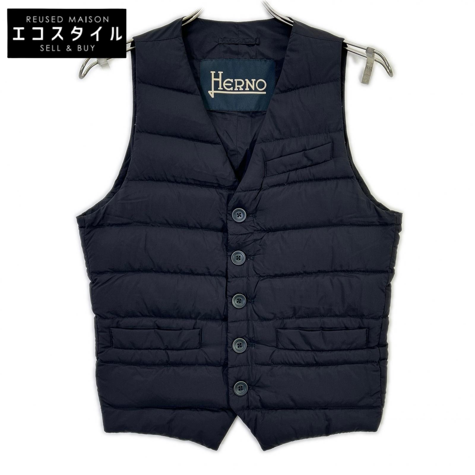 HERNO ヘルノ ブラック ライトダウン ベスト ベスト