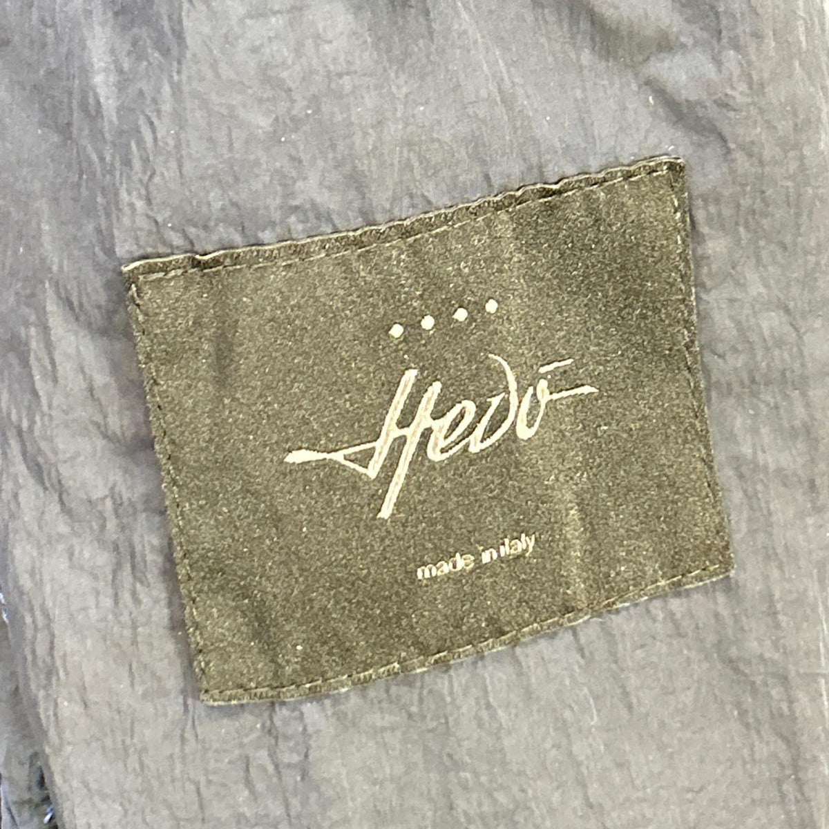 hevo イーヴォ ネイビー ガーメントダイ フライロント ステンカラーコート コート