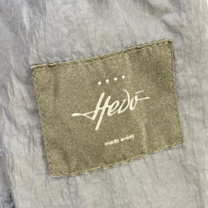 hevo イーヴォ ネイビー ガーメントダイ フライロント ステンカラーコート コート